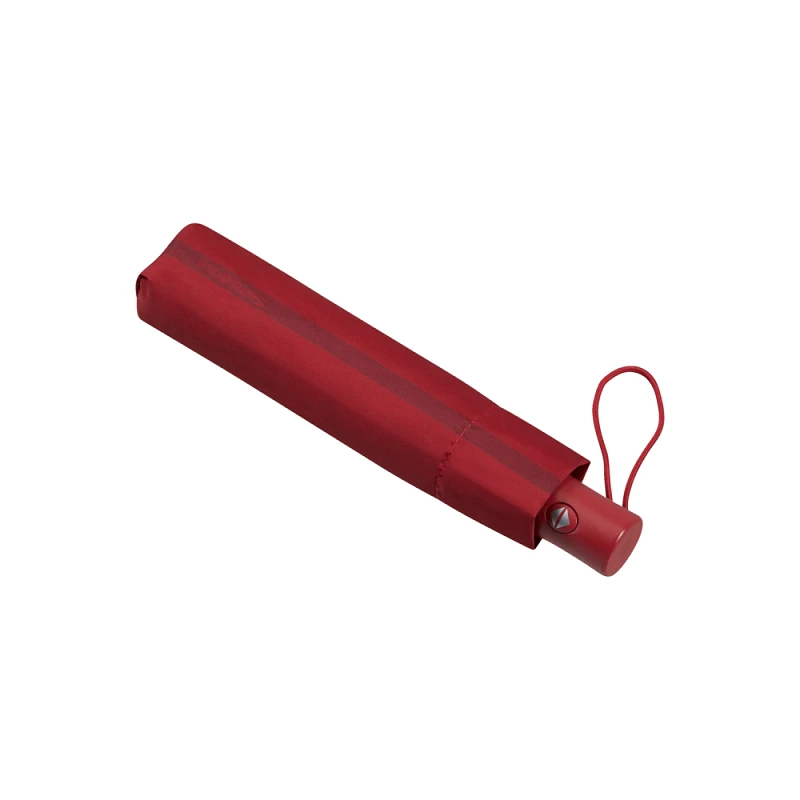 Дамски чадър KH6.10.203, тройно сгъваем автоматичен, червен цвят